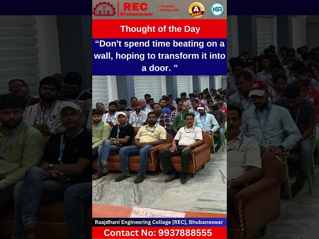 Good Morning | Raajdhani Engineering College Bhubaneswar |  #rec | #sih2025 #smartindiahackathon