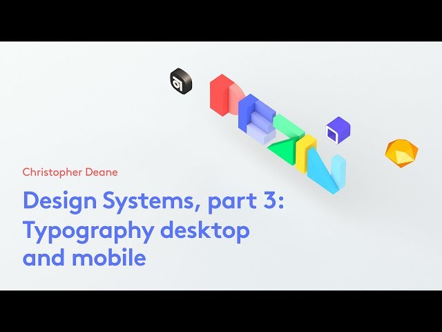 Design Systems, part 3: Typography desktop and mobile