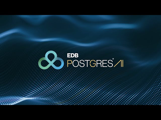 Introducing EDB Postgres AI, the industry's first sovereign data and AI platform