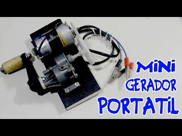 Mini portable power generator! - How to make it!