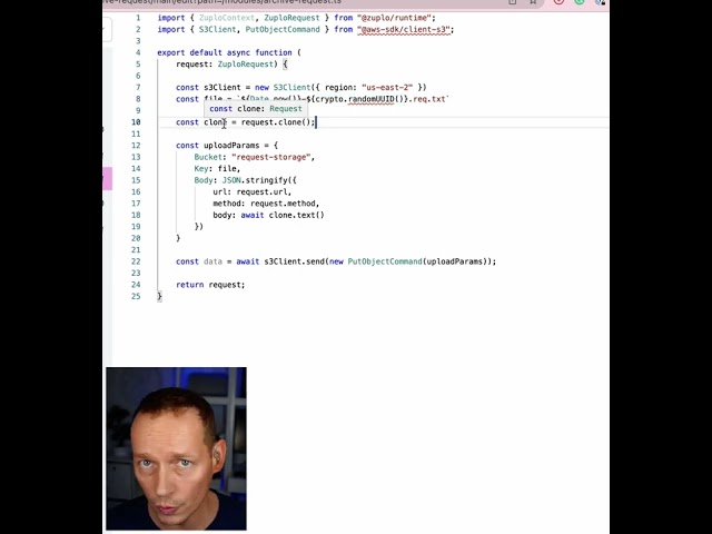 Day 7 - Custom policies in code, archiving requests to S3 for replay later