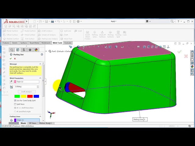186 SolidWorks Tutorial  Core Feature mold side core block HD