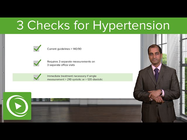 3 Checks for Hypertension – Cardiovascular Pathology | Lecturio