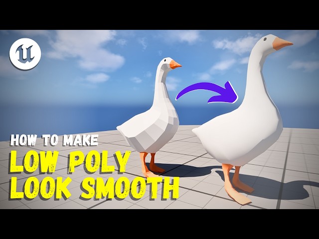 How To Make Any Low-Poly Mesh Look Smooth - Unreal Engine 5 Tutorial