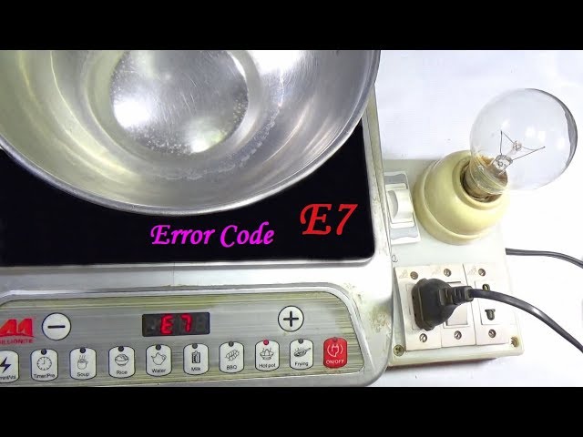 How To Repair E7 Error Code Of A Induction Cooker With Voice In Bengali Language - Very Useful