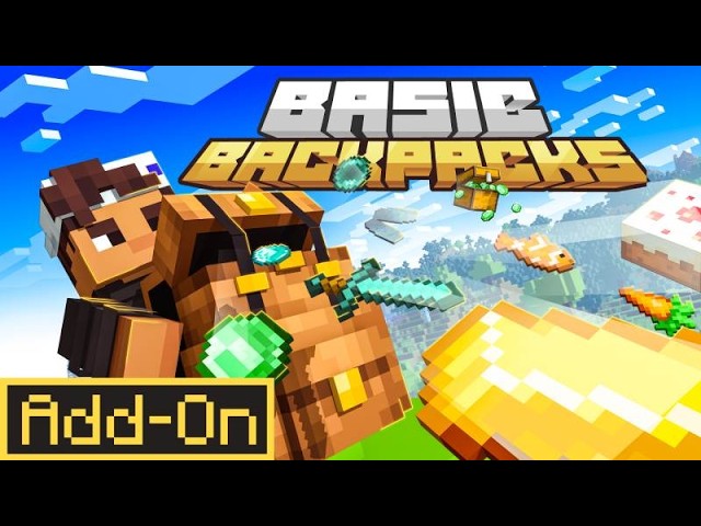 1. BASIC BACKPACKS ADDON - Portable Storage for Minecraft Survival!