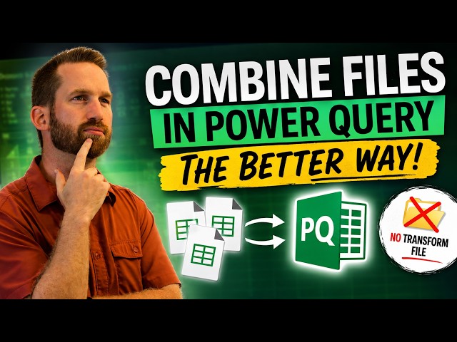 Combining Files in Power Query WITHOUT the Transform File Folder