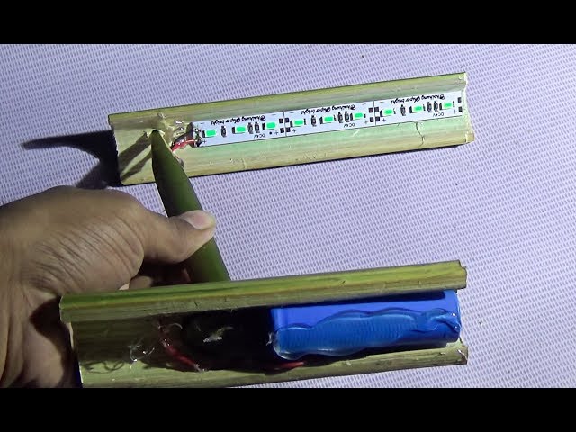 DIY - How To Make Bamboo Made LED Table Lamp Easily (Awesome Life Hacks)