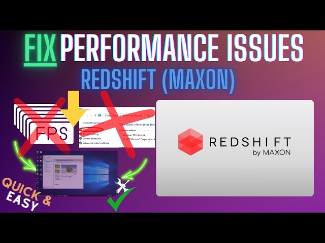 Redshift (Maxon) Lagging? Fix Slow Performance, Freezing & High CPU (2026)
