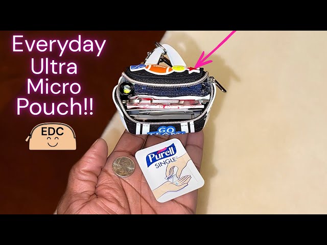 What’s in my Ultra micro EDC Pouch?! 💕 Mini Everyday carry EDC Essentials! WIMB!? 🎒