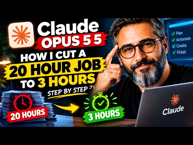 Claude Opus 5.5 How I Cut a 20 Hour Job to 3 Hours Step by Step 2026