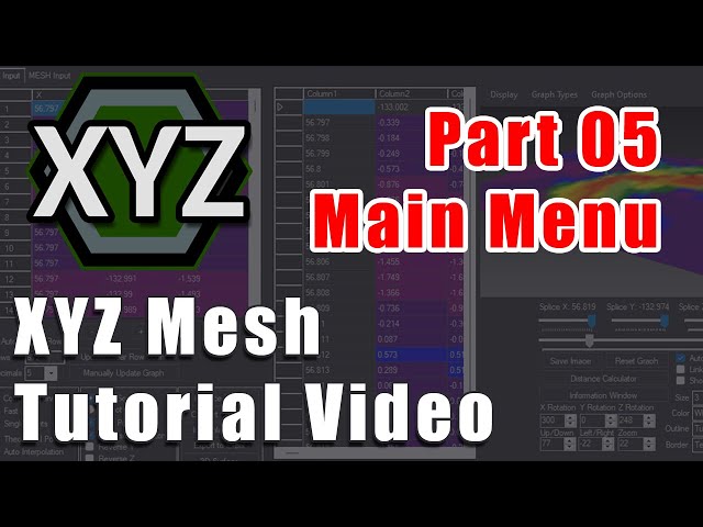 XYZ Mesh Tutorial Video 5  - Menu Options - Dark Mode, Compare Window, Activation License, Support