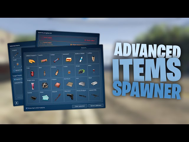 Advanced Items Spawner - Admin Menu - FiveM QBCore Script