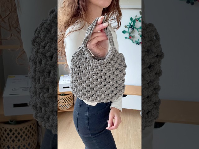 New tutorial!! 🫶🏻 #macramebag #macrametutorial