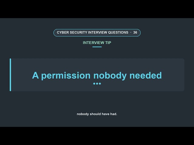 Cyber Security Interview Questions - Full Session 4