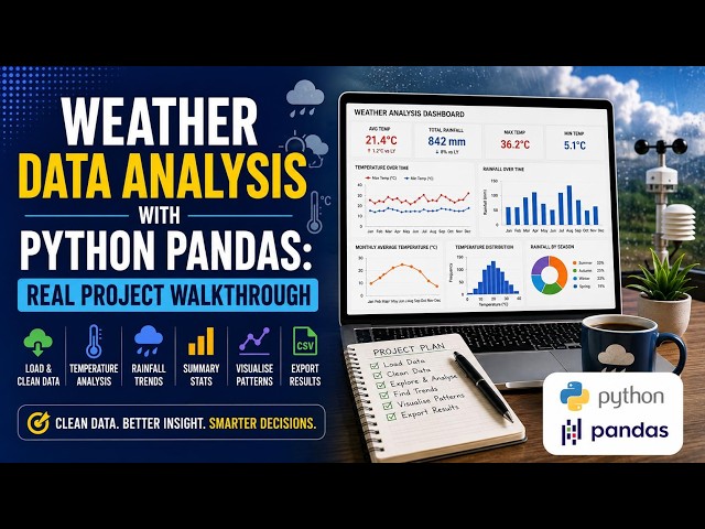 Weather Data Analysis with Python Pandas: Real Project Walkthrough