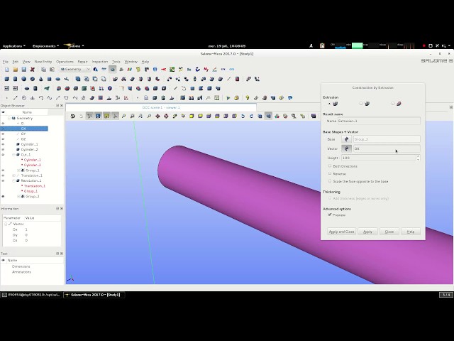 AsterStudy tutorial: curved pipe