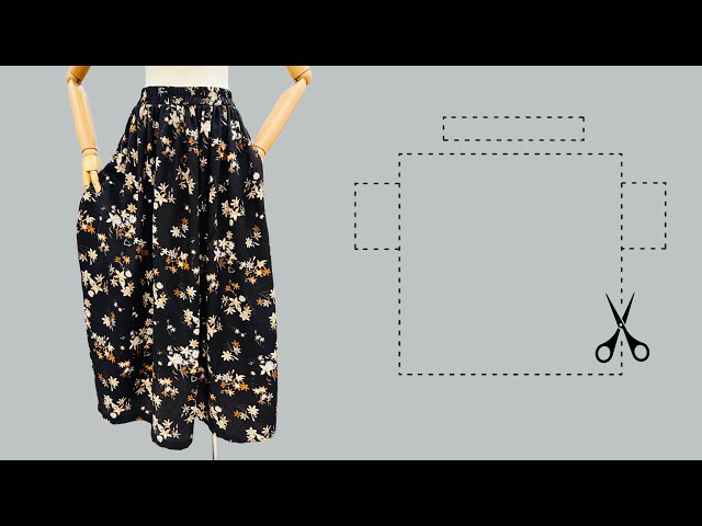Sewing is easy, wearing 4 seasons, I have sewn thousands of skirts like this to sell and make money