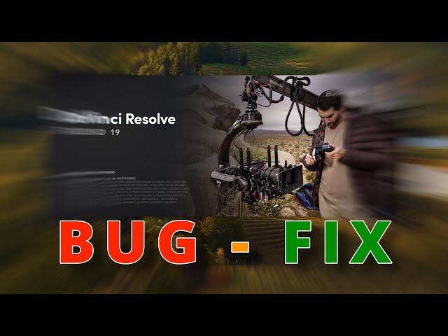 DaVinci Resolve 19 Bug and Fix - Essential Carving Effect Template