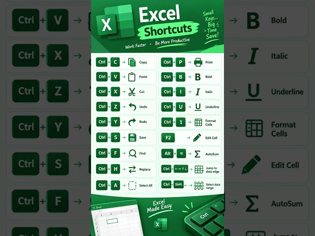 #excel shortcuts #microsoftexcel