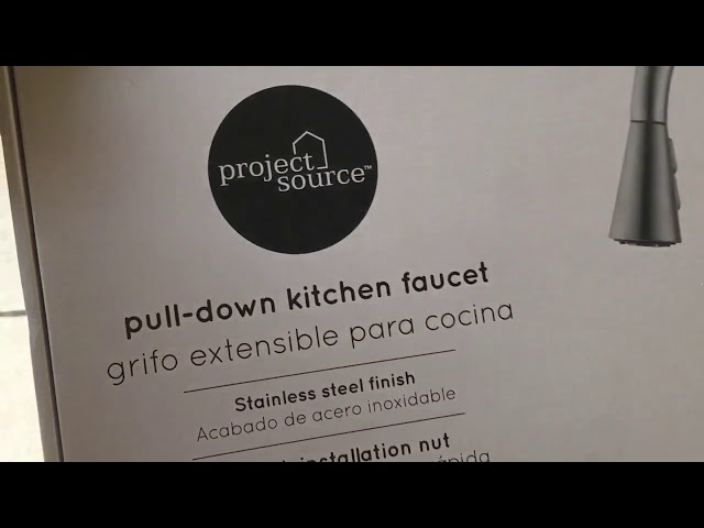 Project source pull down kitchen faucet unbiased unsponsored unboxing review