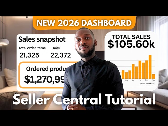 Amazon Seller Central Tutorial (NEW 2026) | New to Amazon? Here's your 14min Masterclass