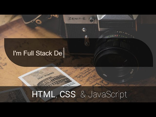 Pure JavaScript Type Writer Effect