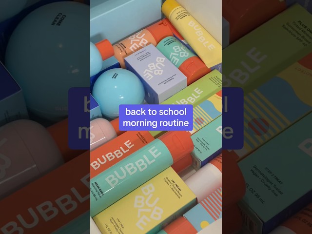 an easy back to school morning routine for all skin types 🫧 (P.S. don’t forget your spf 🤭)
