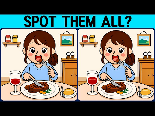 [Spot the Difference Brain Training] Use your sharp eyes and smart brain to solve this puzzle!
