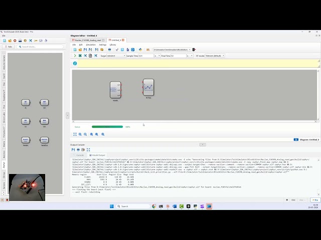 Model-Based Firmware for Zephyr using TwinSimulate : From Diagram to Board-Ready RTOS Images