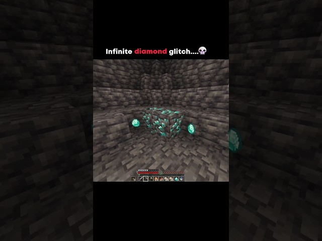 Minecraft Infinite Diamond Glitch 💀 #minecraft