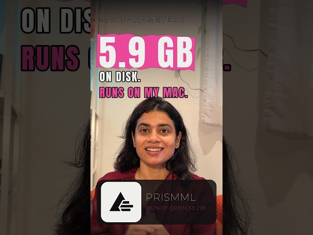 PrismML just put a 27B AI Model in your Pocket