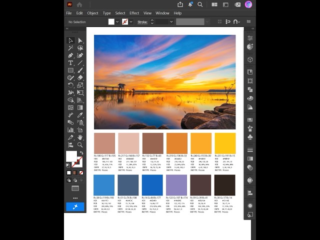 Adobe Illustrator 2026 Tips – How to Create a Color Palette from a Random Image #ducthangds