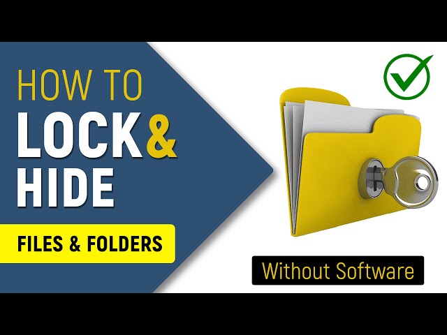 How to Lock Folders in Windows 11/10 PC or Laptop