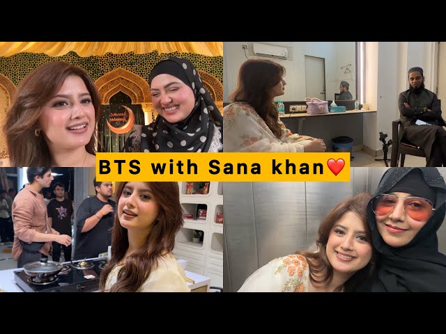 BTS with Sana Khan (Vlog) ❤️| Arishfa khan