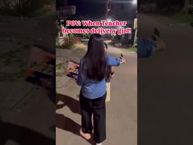 When Shivangi Ma'am becomes Delivery Girl !