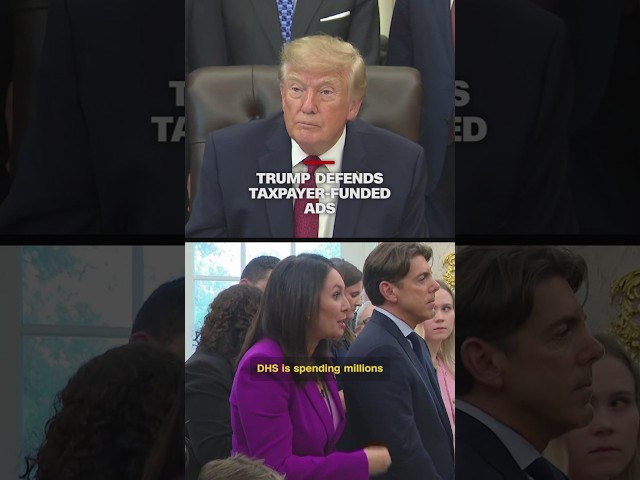 Trump defends taxpayer-funded political ads ahead of 2026 midterms