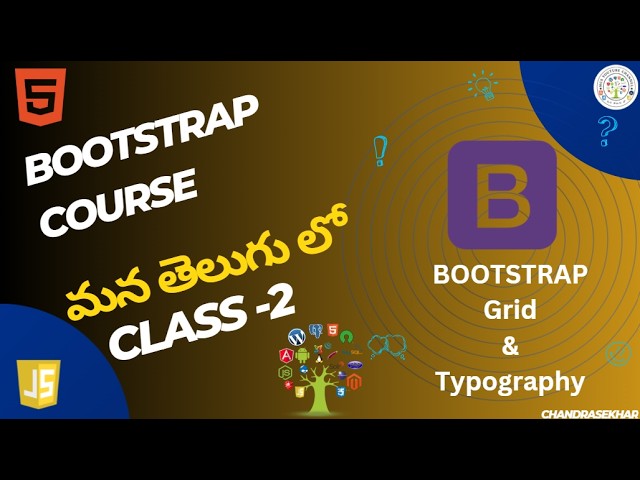 BOOTSTRAP GRID & TYPOGRAPHY || @mcsworldtelugu
