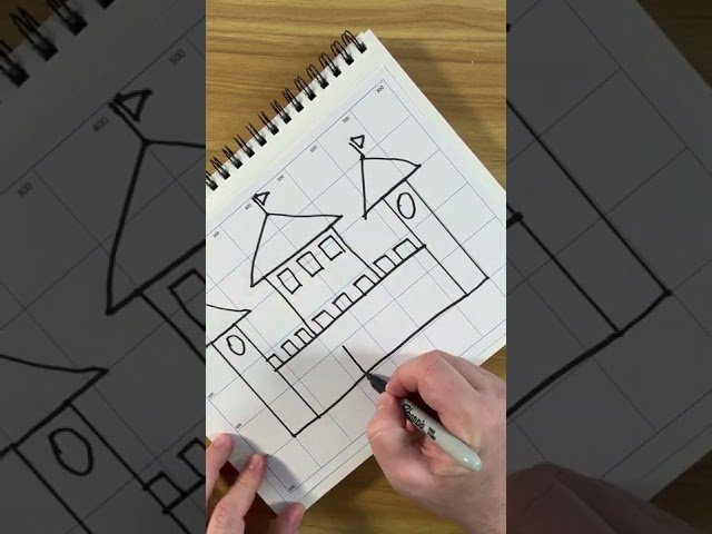 Introduction to coding - Draw a castle with code #cseducation #programming