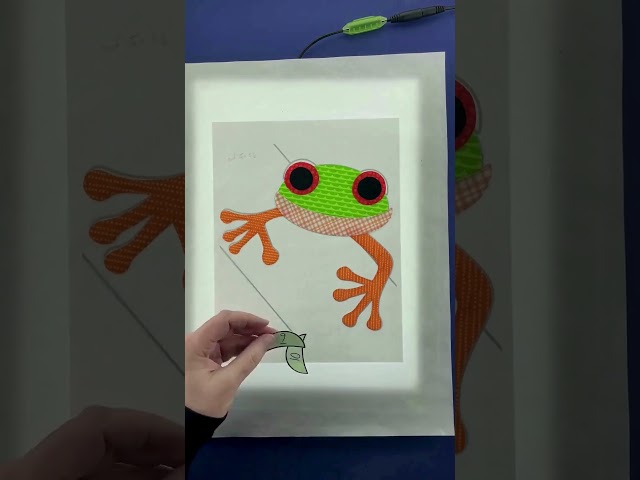 How to Assemble the Tree Frog applique quilt pattern - time lapse