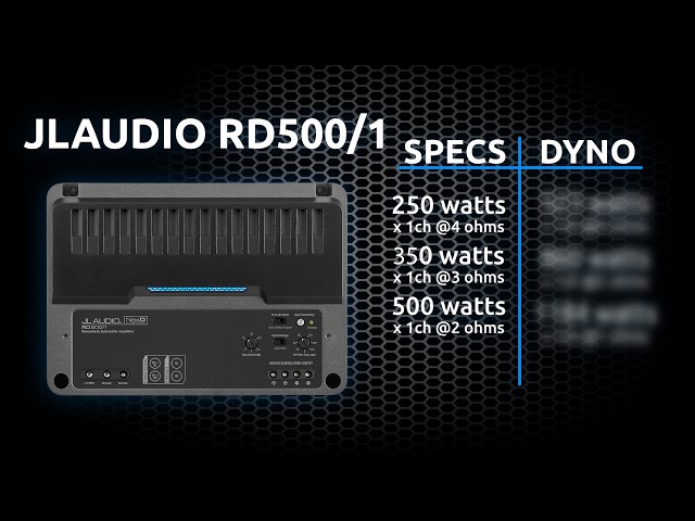 Dyno testing the JL Audio RD500/1500W RMS Class D RD Series Monoblock Car Amplifier