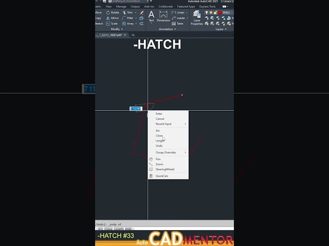 -Hatch #33  | AutoCAD tutorial for beginners | AutoCAD basics