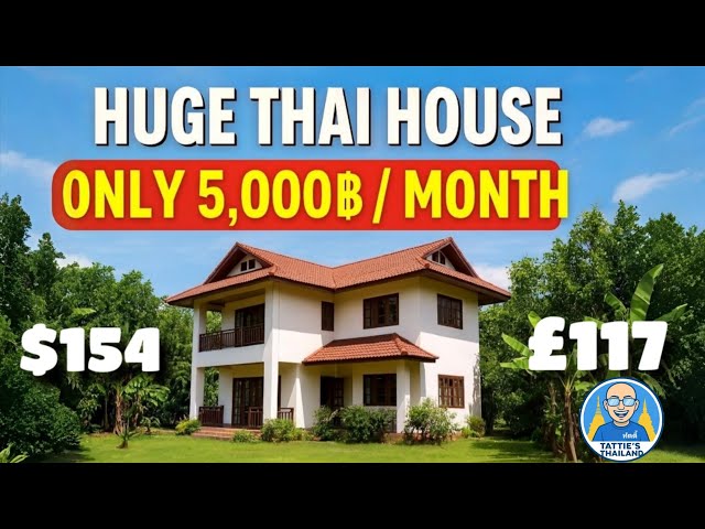 Huge Thai House for Rent — Only 5,000 Baht! ($154)