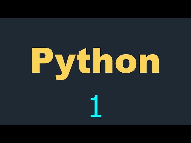 Python Tutorial for Beginners - 1 - Introduction