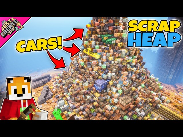 I built a HUGE SCRAP YARD in Minecraft Create Mod