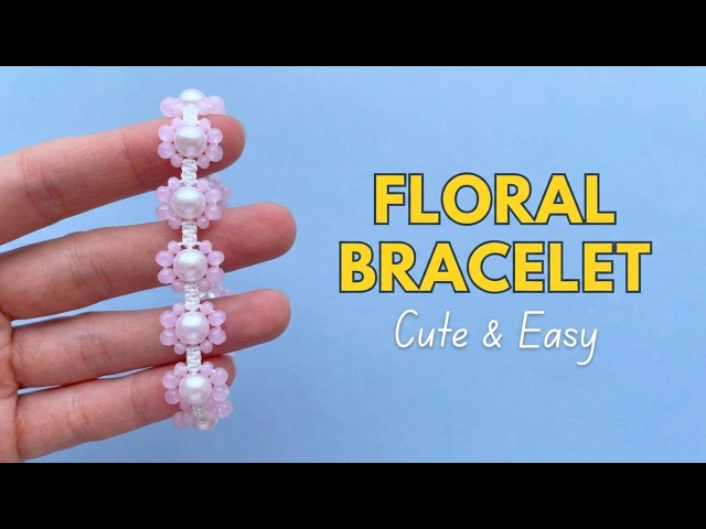 The Bracelet That Looks Like a Fairytale 🌸 | DIY Thread & Beaded Bracelet