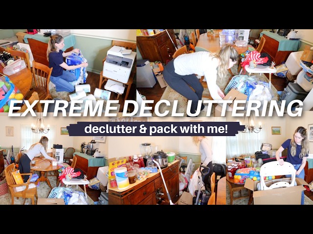 GETTING READY TO MOVE | extreme declutter & organize with me! tips to declutter your home!