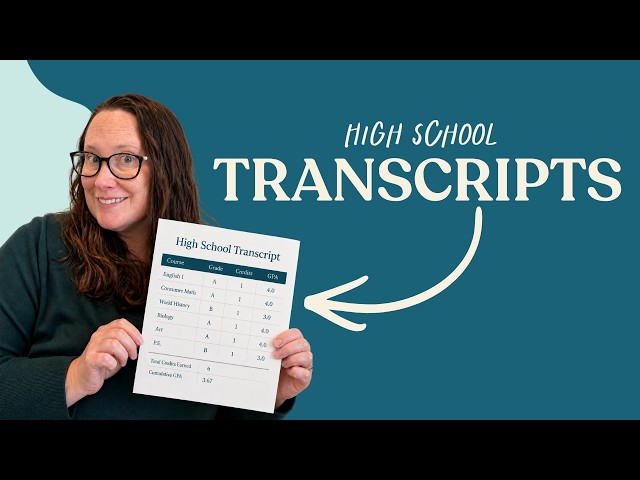 How to Build a Homeschool Transcript (Step-by-Step for Parents)