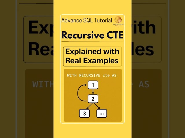 You’ll Regret Not Learning Recursive CTE | Recursive Queries in SQL