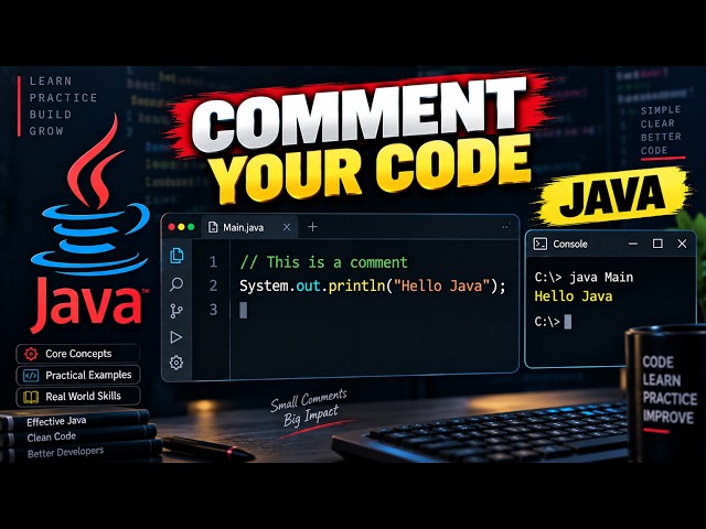 Comments in Java | Java for Beginners #3